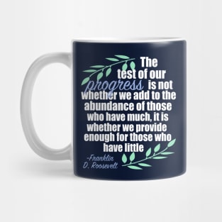 FDR Quote on Progress Mug